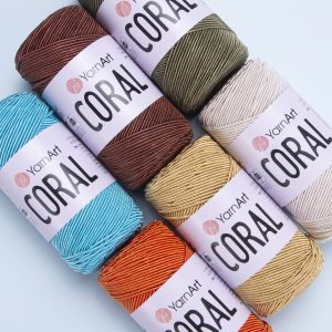 Прежда Ярн Арт Корал (YarnArt Coral) – макраме прежда
