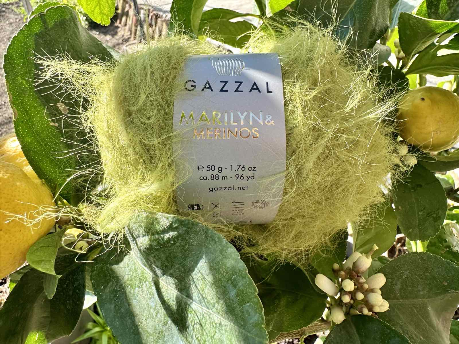 Прежда Газал Мерилин и Меринос (Gazzal Marilyn & Merinos) 50 г 88 м