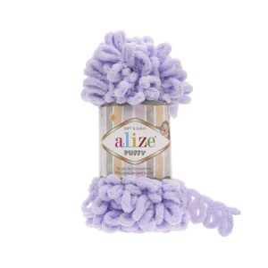 Прежда Ализе Пуфи (Alize Puffy) 100 г – плюшена прежда с готови примки