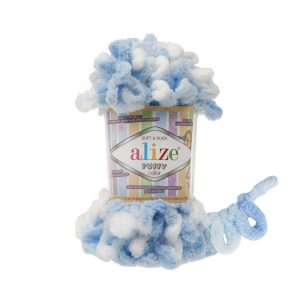 Прежда Ализе Пуфи Колор (Alize Puffy Color) 100 г – прежда с готови примки