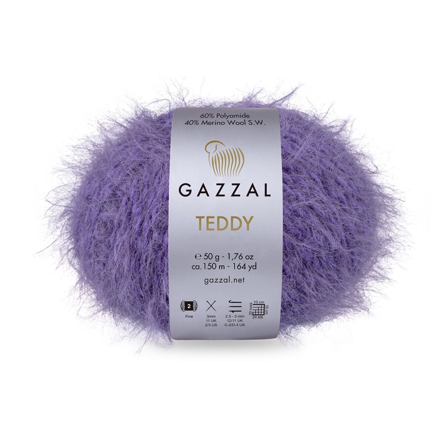 Прежда Газал Теди и Меринос (Gazzal Teddy & Merinos) 50 г 150 м