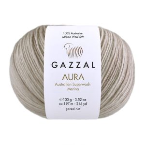 Прежда Газал Аура (Gazzal Aura) 100 г 197 м – мериносова вълна